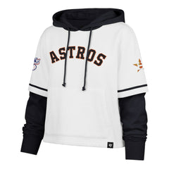 Houston Astros '47 Women's Trifecta Shortstop Cropped Pullover Hoodie for sale