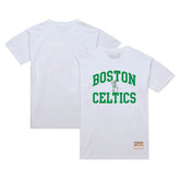 Mitchell & Ness Boston Celtics Hardwood Classics Vintage Warm Up T-Shirt White