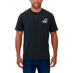 Dallas Cowboys Darius Rucker Collection Washed Henley T-Shirt - Black - Fanatics
