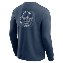 Dallas Cowboys Darius Rucker Collection Washed Waffle-Knit Long Sleeve T-Shirt - Navy - Fanatics