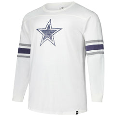 Dallas Cowboys '47 Big & Tall Premier Brex Long Sleeve T-Shirt - White - 47 brand