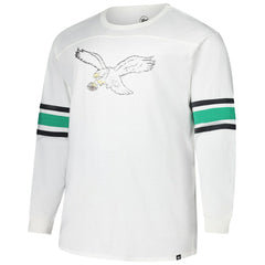 Philadelphia Eagles '47 Big & Tall Premier Brex Long Sleeve T-Shirt - White - 47 brand