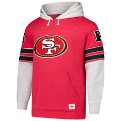 San Francisco 49ers '47 Big & Tall Lacer Pullover Hoodie - Scarlet - 47 brand