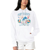 Detroit Lions G-III 4Her by Carl Banks Women's Flowers Team Logo Graphic Fleece Pullover Hoodie - White - NFL