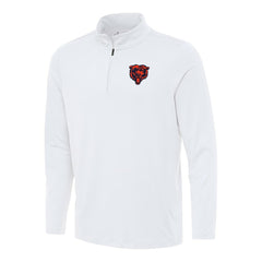 Chicago Bears Antigua Reprocess Quarter-Zip Top - White - NFL