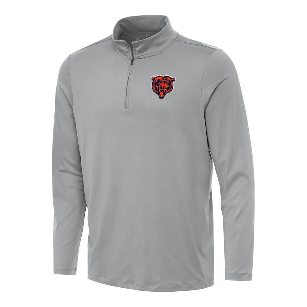 Chicago Bears Antigua Reprocess Quarter-Zip Top - Gray - NFL