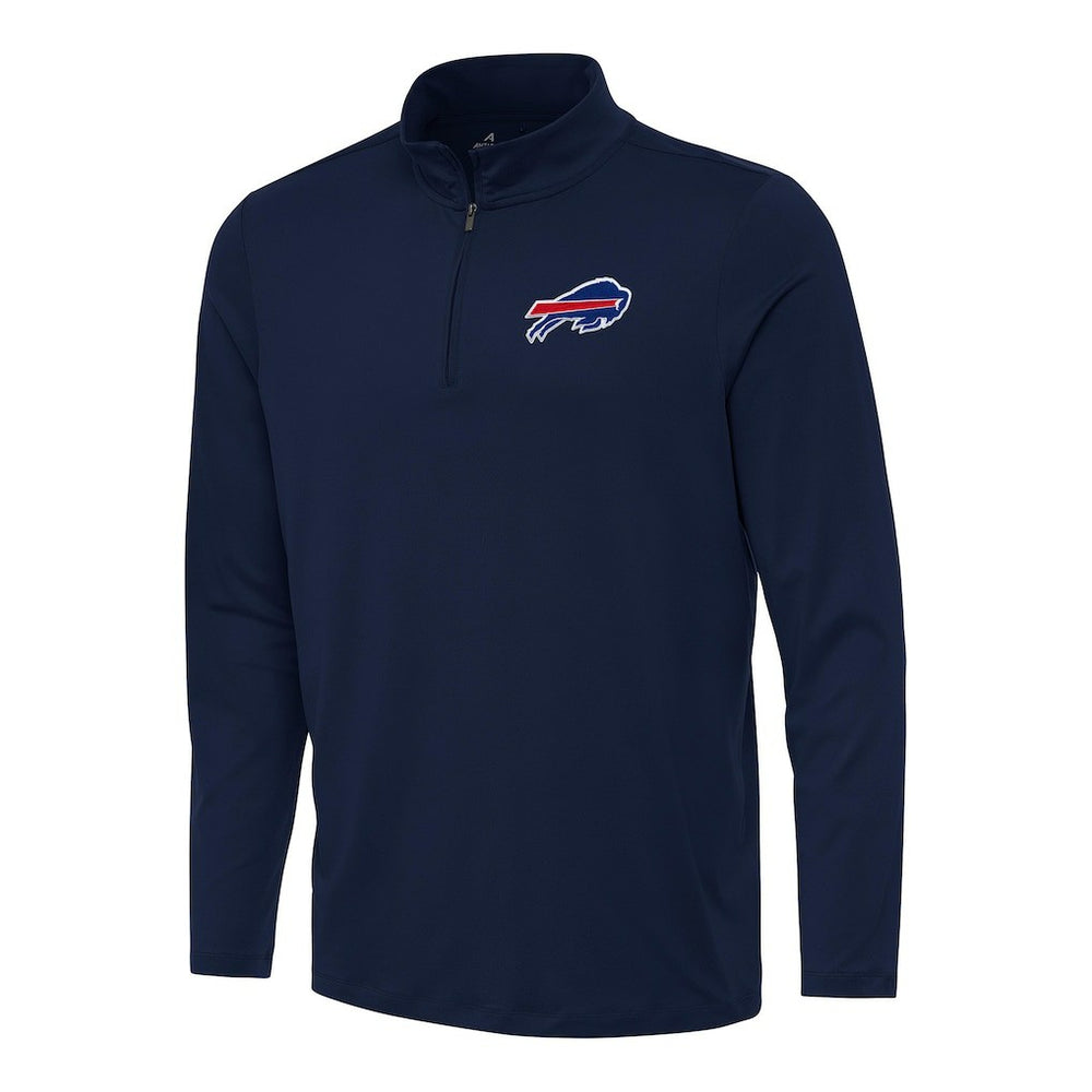 Buffalo Bills Antigua Reprocess Quarter-Zip Top - Navy - NFL