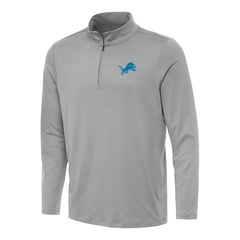 Detroit Lions Antigua Reprocess Quarter-Zip Top - Gray - NFL