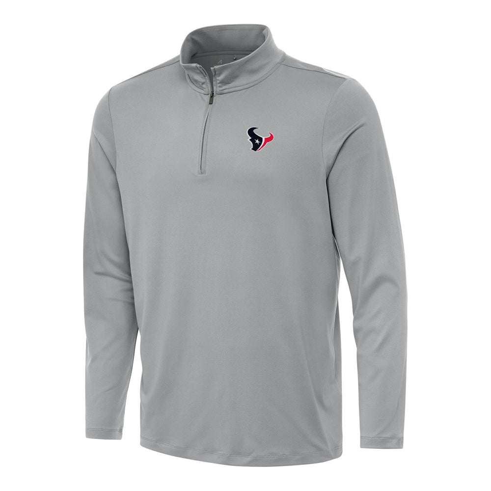 Houston Texans Antigua Reprocess Quarter-Zip Top - Gray - NFL