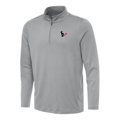 Houston Texans Antigua Reprocess Quarter-Zip Top - Gray - NFL