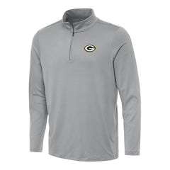 Green Bay Packers Antigua Reprocess Quarter-Zip Top - Gray - NFL