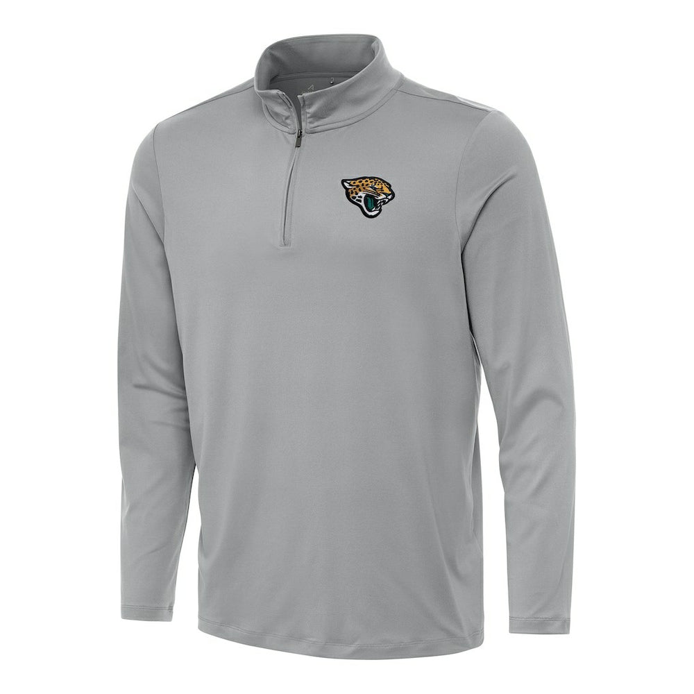 Jacksonville Jaguars Antigua Reprocess Quarter-Zip Top - Gray - NFL