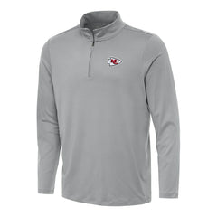 Kansas City Chiefs Antigua Reprocess Quarter-Zip Top - Gray - NFL