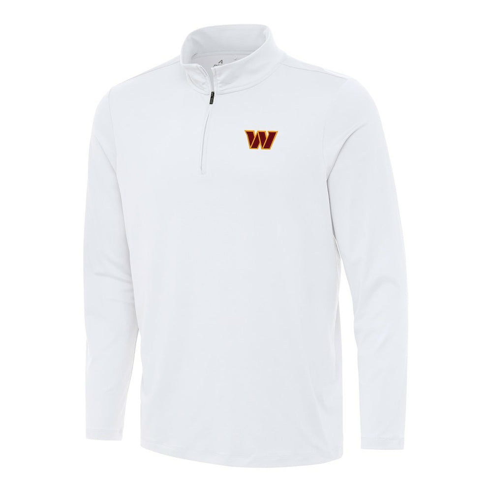 Washington Commanders Antigua Reprocess Quarter-Zip Top - White - NFL