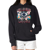 LA Clippers G-III 4Her by Carl Banks Women's Flowers Team Logo Graphic Fleece Pullover Hoodie Black