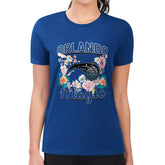 Orlando Magic G-III 4Her by Carl Banks Women's Super-Slim Fit Lightweight Flowers Team Logo Graphic T-Shirt Blue