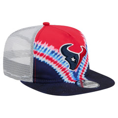 Houston Texans New Era Throwback Dye Golfer Snapback Hat - Red/Navy - NFL