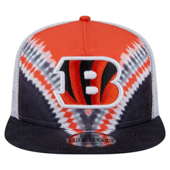 Cincinnati Bengals New Era Throwback Dye Golfer Snapback Hat - Orange/Black - NFL