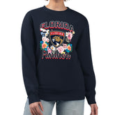 Florida Panthers G-III 4Her by Carl Banks Women's Flower Logo Pullover Sweatshirt - Navy | NHL on sale