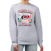 Carolina Hurricanes G-III 4Her by Carl Banks Women's Flower Logo Pullover Sweatshirt - Heather Gray | NHL online