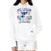 St. Louis Blues G-III 4Her by Carl Banks Women's Flower Logo Pullover Hoodie - White | NHL on sale