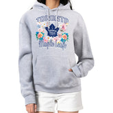 Toronto Maple Leafs G-III 4Her by Carl Banks Women's Flower Logo Pullover Hoodie - Heather Gray | NHL Clearance