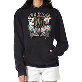 Vegas Golden Knights G-III 4Her by Carl Banks Women's Flower Logo Pullover Hoodie - Black | NHL Lifestyle