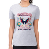 Washington Capitals G-III 4Her by Carl Banks Women's Super-Slim Fit Lightweight Flower Logo T-Shirt - Heather Gray | NHL near me
