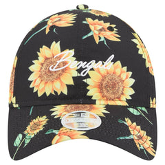 Cincinnati Bengals New Era Women's Adventure Sunflower 9TWENTY Adjustable Hat - Black - NFL