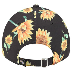 Baltimore Ravens New Era Women's Adventure Sunflower 9TWENTY Adjustable Hat - Black - NFL