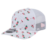 Los Angeles Chargers New Era Adventure Flamingo Pattern 9SEVENTY Stretch-Snap Hat - White - NFL