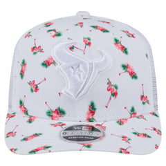 Houston Texans New Era Adventure Flamingo Pattern 9SEVENTY Stretch-Snap Hat - White - NFL