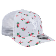 Houston Texans New Era Adventure Flamingo Pattern 9SEVENTY Stretch-Snap Hat - White - NFL