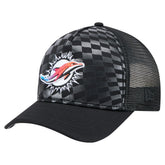 Miami Dolphins New Era Gradient 9FORTY Adjustable Hat - Black - NFL