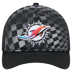 Miami Dolphins New Era Gradient 9FORTY Adjustable Hat - Black - NFL