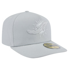 Miami Dolphins New Era Color Pack A-Frame 59FIFTY Fitted Hat - Gray - NFL
