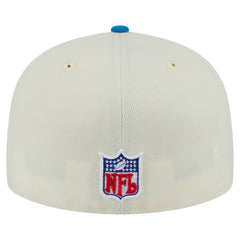 Detroit Lions New Era Main 59FIFTY Fitted Hat - Cream/Blue - NFL