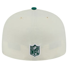 New York Jets New Era Main 59FIFTY Fitted Hat - Cream/Green - NFL