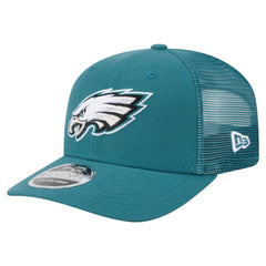 Philadelphia Eagles New Era Main Trucker 9SEVENTY Stretch-Snap Hat - Midnight Green - NFL