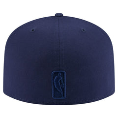 New Era Philadelphia 76ers Colorpack A-Frame Pinch Front 59FIFTY Fitted Hat Navy