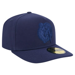 New Era Boston Celtics Colorpack A-Frame Pinch Front 59FIFTY Fitted Hat Navy