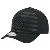 New Era Atlanta Hawks Game Day Flag A-Frame 9FORTY Adjustable Hat Black