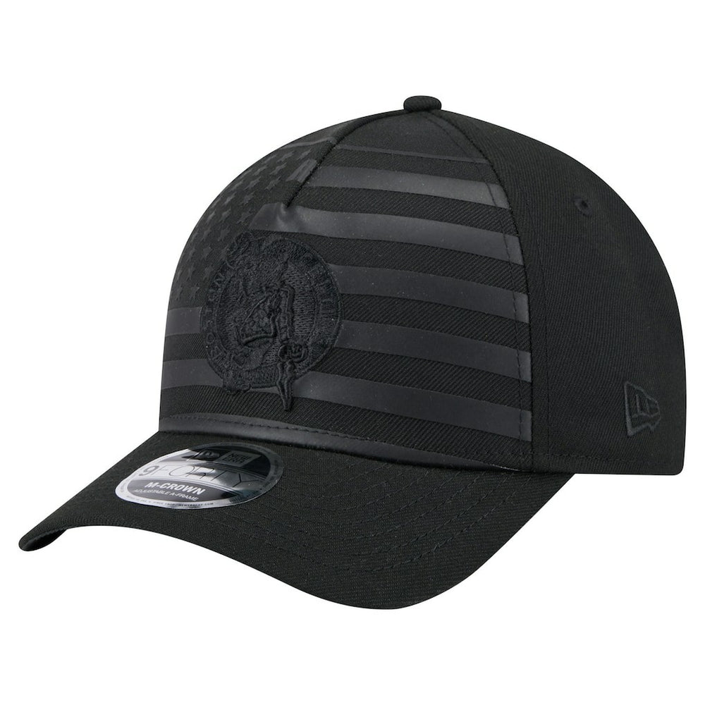 New Era Boston Celtics Game Day Flag A-Frame 9FORTY Adjustable Hat Black