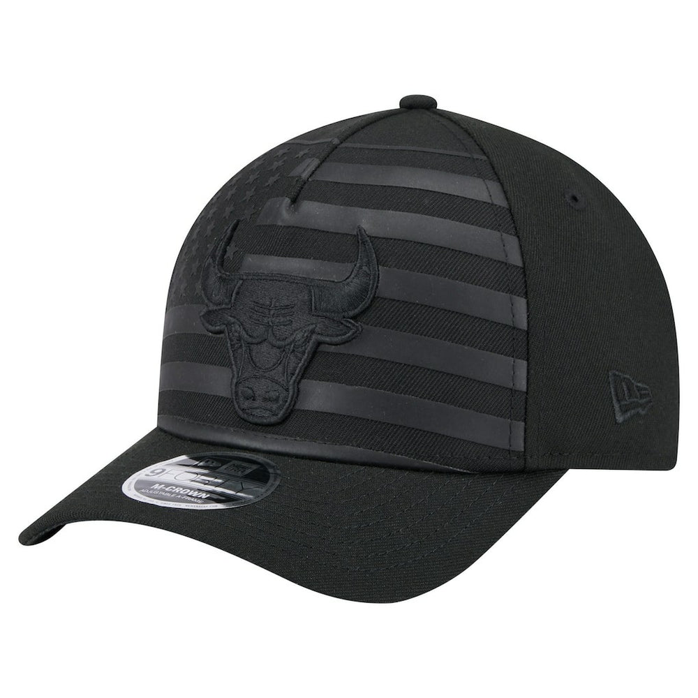New Era Chicago Bulls Game Day Flag A-Frame 9FORTY Adjustable Hat Black