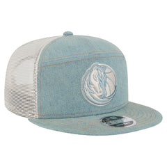 New Era Dallas Mavericks Adventure Denim Split Panel 9FIFTY Snapback Trucker Hat
