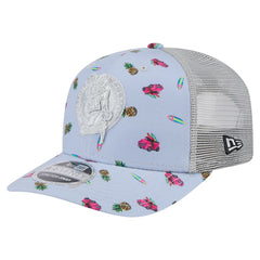 New Era Boston Celtics Adventure Aloha Pattern 9SEVENTY Stretch-Snap Hat Light Blue/Gray