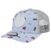 New Era Dallas Mavericks Adventure Aloha Pattern 9SEVENTY Stretch-Snap Hat Light Blue/Gray