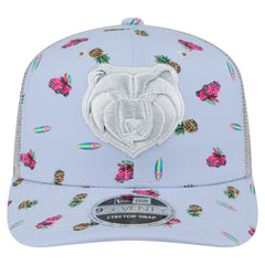 New Era Memphis Grizzlies Adventure Aloha Pattern 9SEVENTY Stretch-Snap Hat Light Blue/Gray
