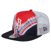 New Era Houston Rockets Throwback Dye Golfer Snapback Hat Black/Red