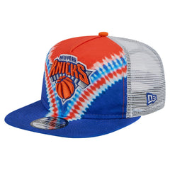 New Era New York Knicks Throwback Dye Golfer Snapback Hat Blue/Orange